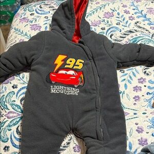 Disney Lightning McQueen Gray and Red Footie